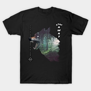 Wolf Forest Silhouette Wolves T-Shirt